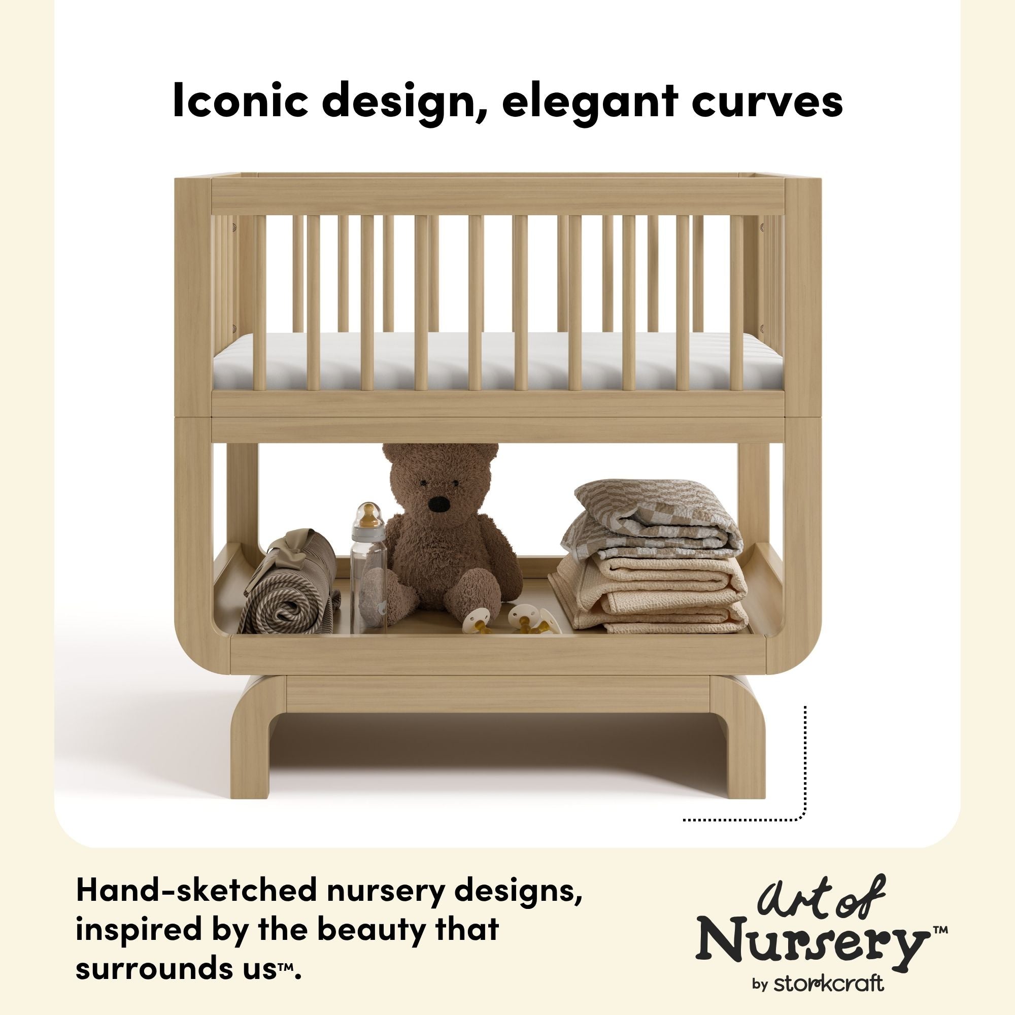 Santorini driftwood bassinet style callout