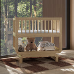 Santorini driftwood bassinet in nursery