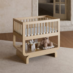 Santorini driftwood bassinet in nursery