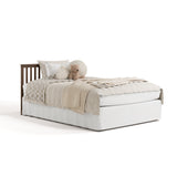 Hillcrest hazelnut crib converted to full-size bed
