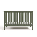 Hillcrest olive crib front view