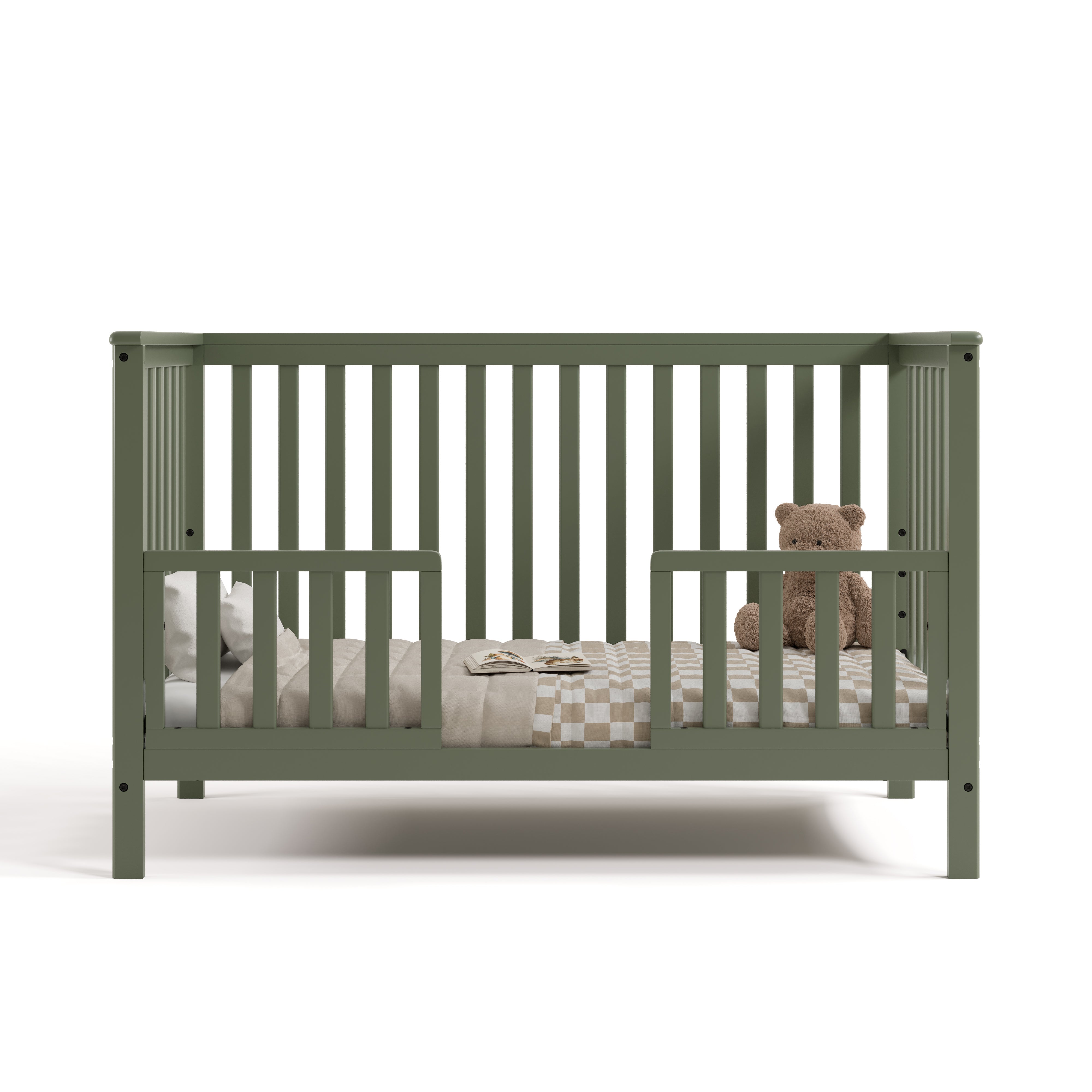 Hillcrest olive crib toddler bed conversion