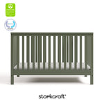 Hillcrest olive crib with GGG and PTPA logo on top left