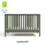 Hillcrest olive crib with GGG and PTPA logo on top left