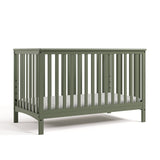 Hillcrest olive crib angle view