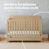 Hadley driftwood crib with drawer style callout