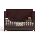 graco hadley espresso crib with drawer toddler bed conversion with two guardrails