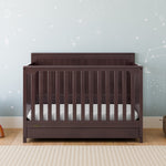 graco hadley espresso crib with drawer in nursery