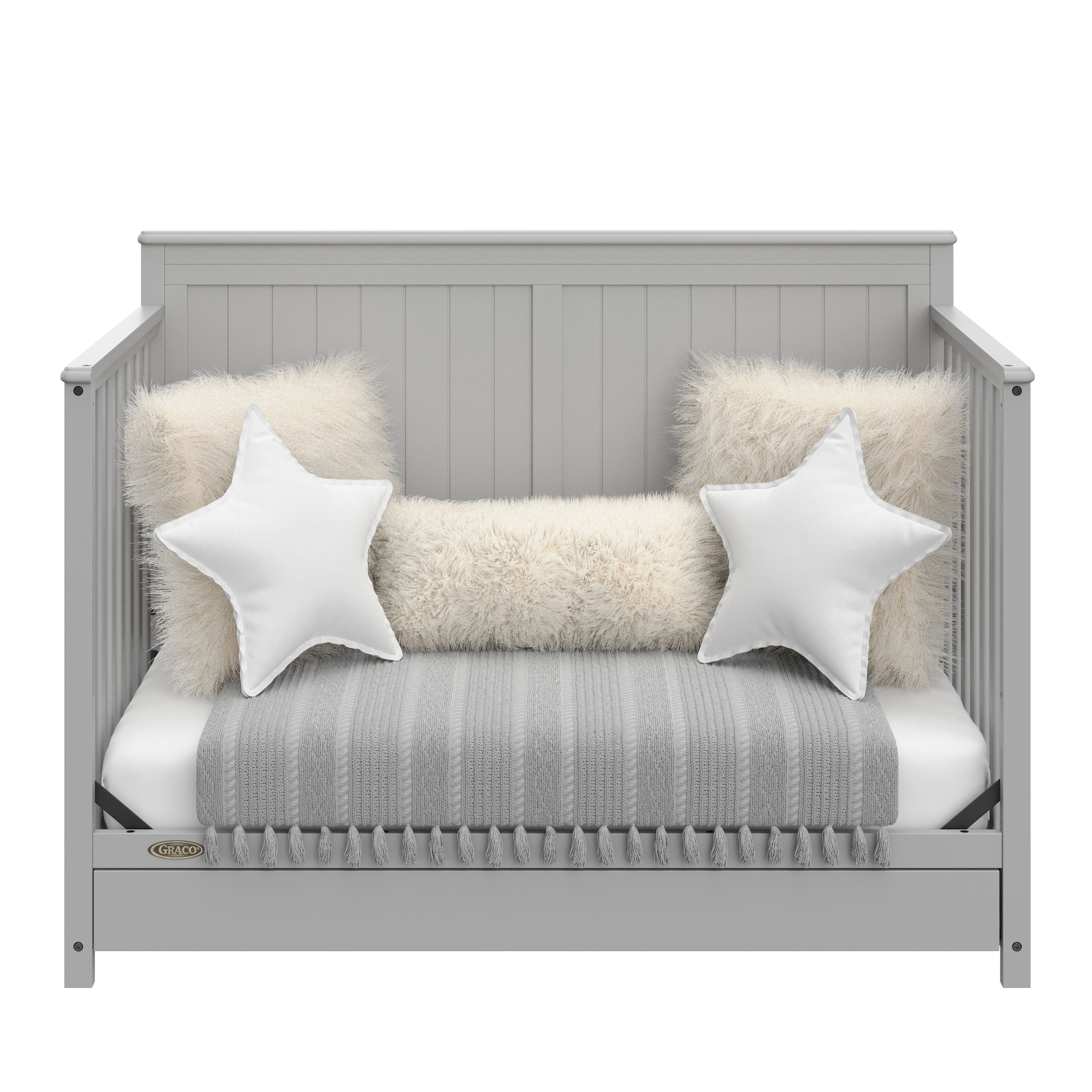 graco hadley pebble gray crib with drawer daybed conversion