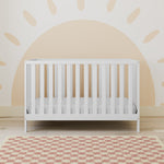 storkcraft sunset white crib in nursery