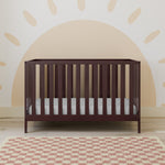 storkcraft sunset espresso crib in nursery
