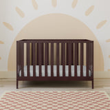 storkcraft sunset espresso crib in nursery