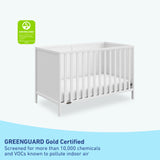 graco theo white crib GREENGUARD Gold Certified callout
