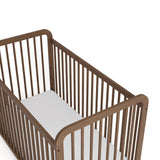 Pasadena hazelnut crib top view