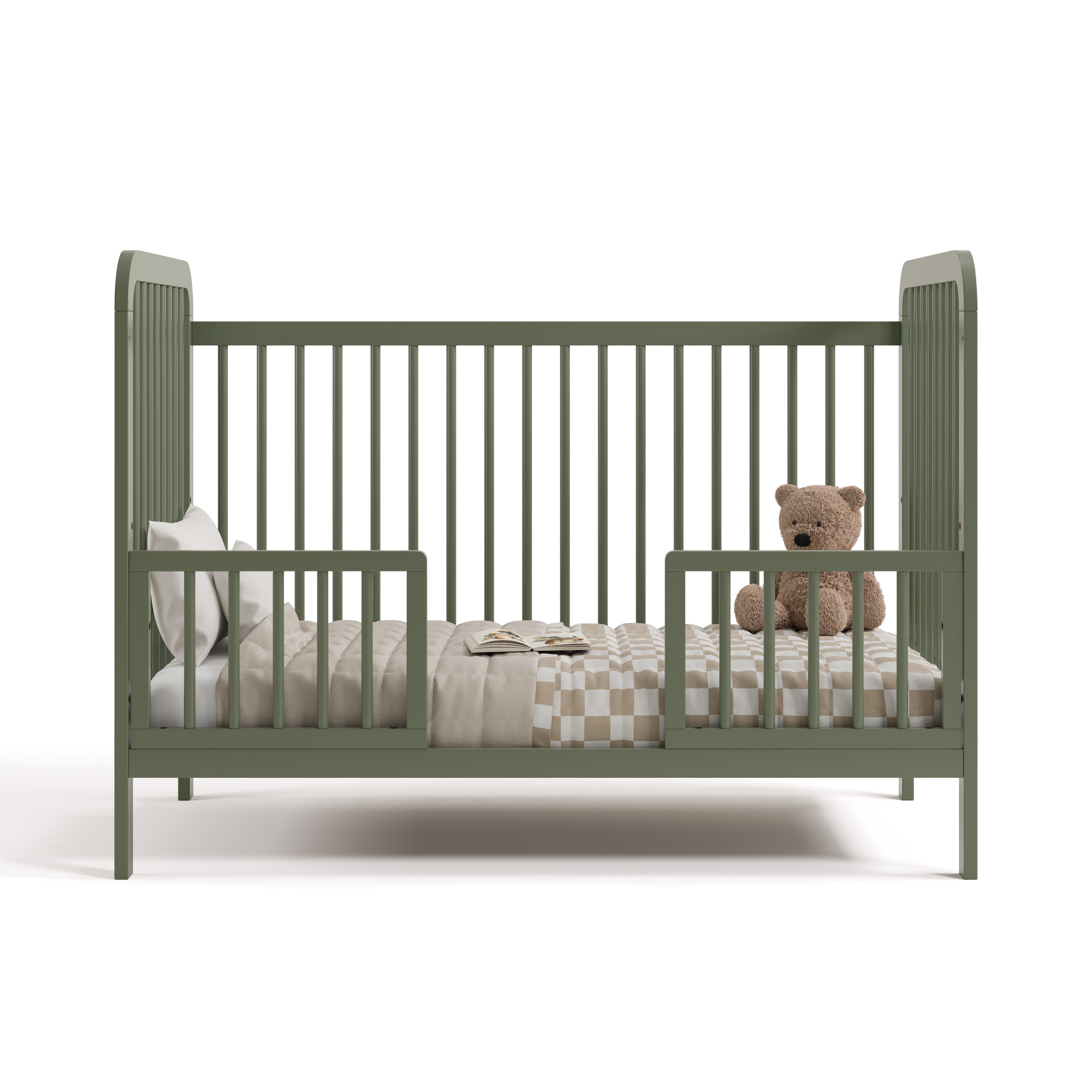 Pasadena olive crib toddler bed conversion