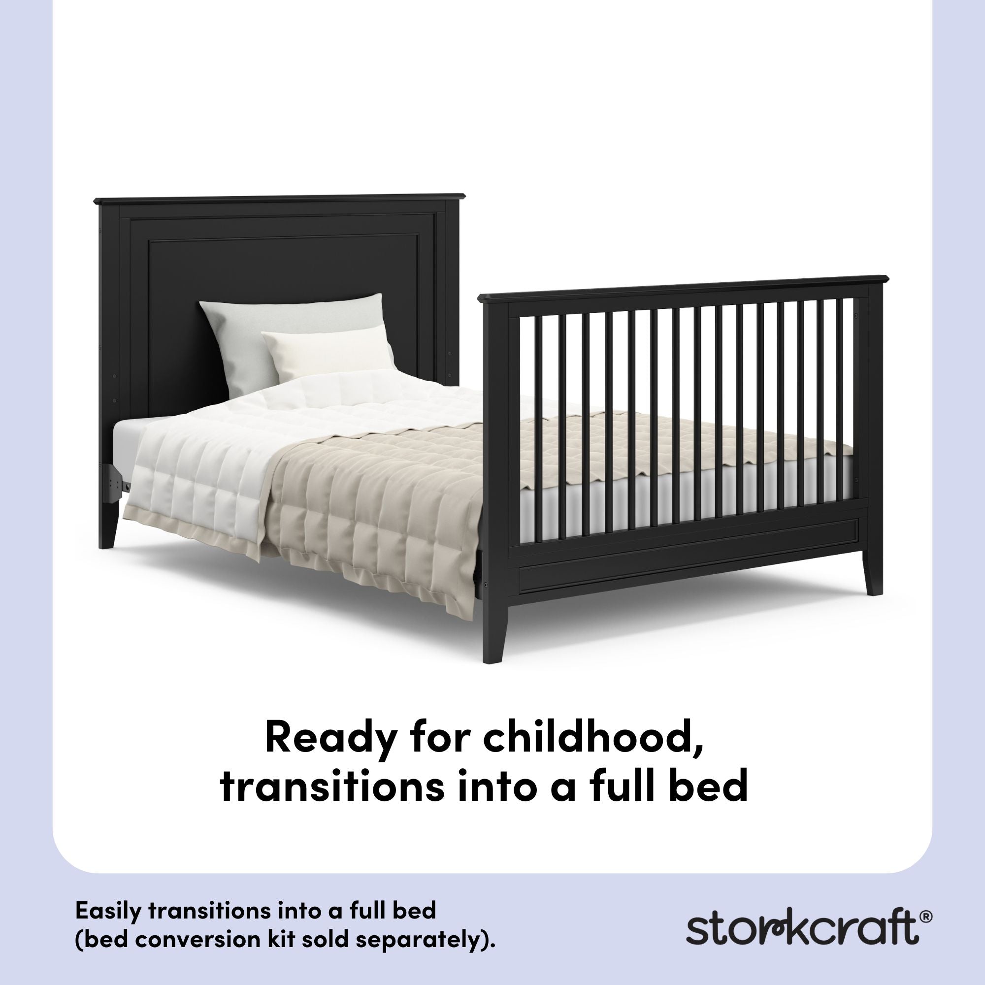 solstice black crib full-size bed conversion callout