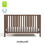 morningside hazelnut crib with GGG and PTPA logo on top left