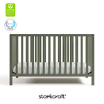 morningside olive crib with GGG and PTPA logo on top left