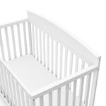 graco benton white crib top view