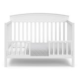graco benton white crib toddler bed conversion with two guardrails