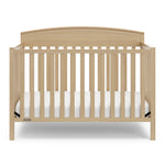 graco benton driftwood crib front view