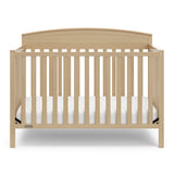 graco benton driftwood crib front view