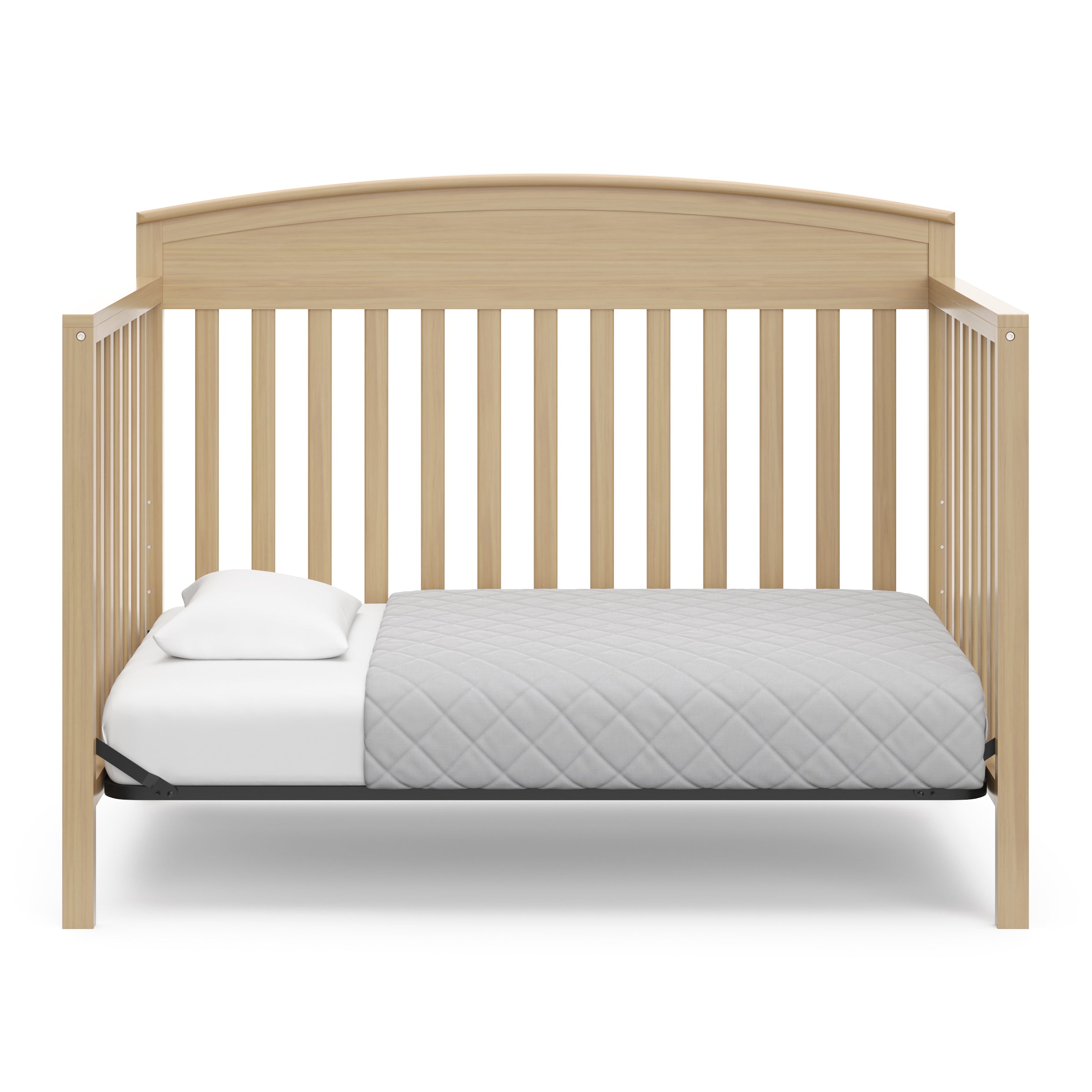 graco benton driftwood crib toddler bed conversion without guardrails