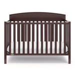 graco benton espresso crib front view