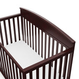 graco benton espresso crib top view