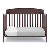 graco benton espresso crib toddler bed conversion without guardrails