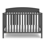 graco benton gray crib front view
