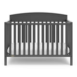 graco benton gray crib front view