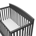 graco benton gray crib top view