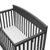 graco benton gray crib top view