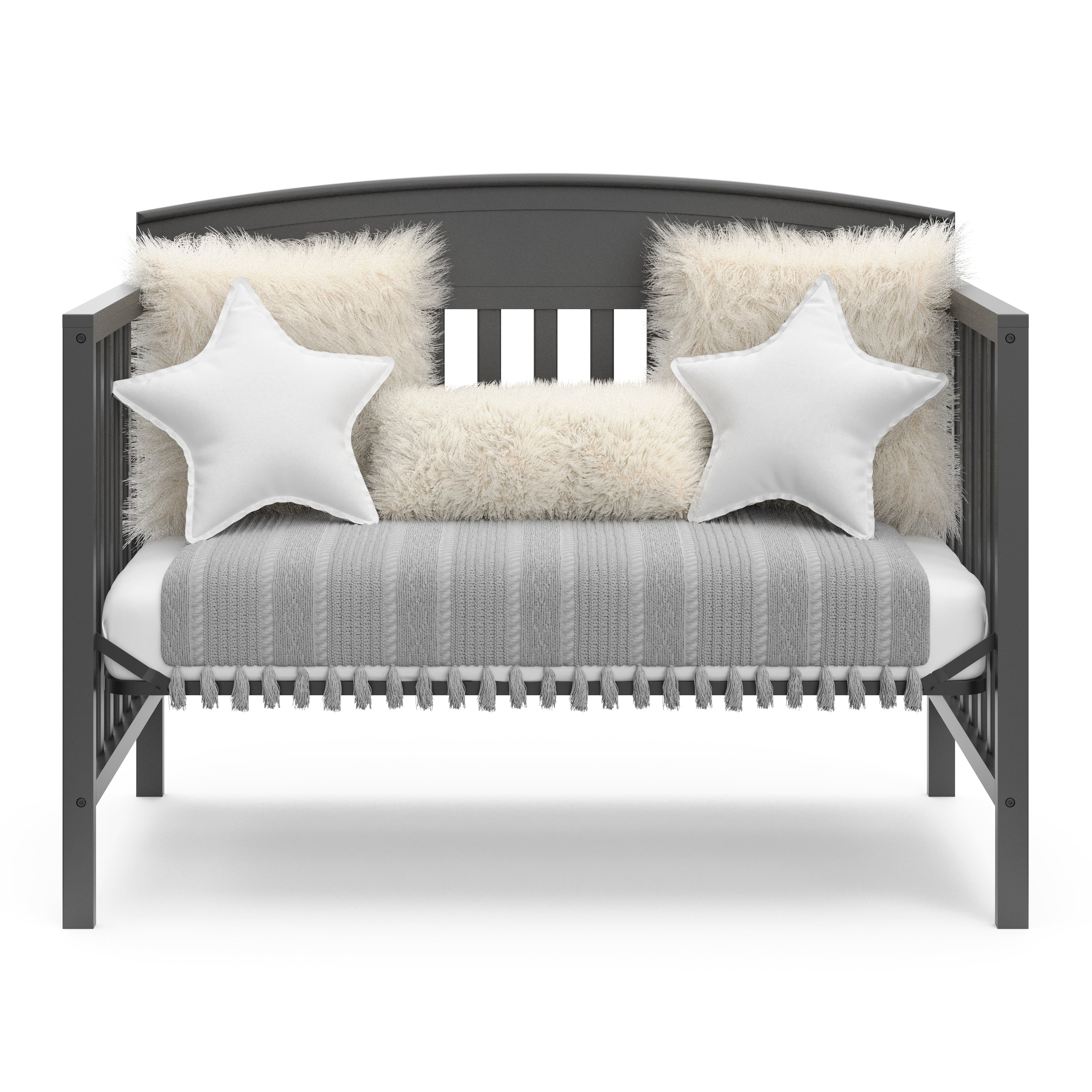 graco benton gray crib daybed conversion