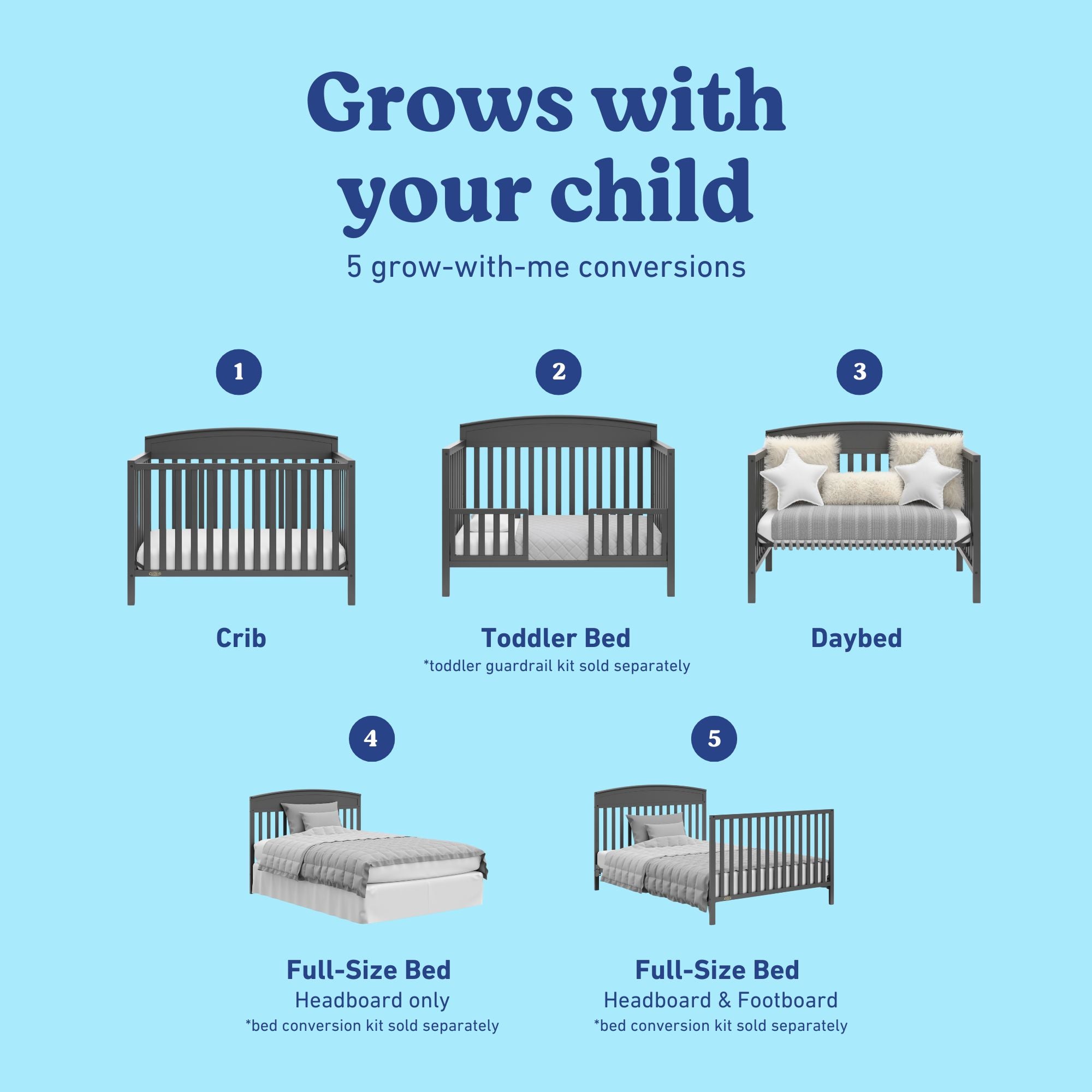 Benton gray crib 5 conversions callout