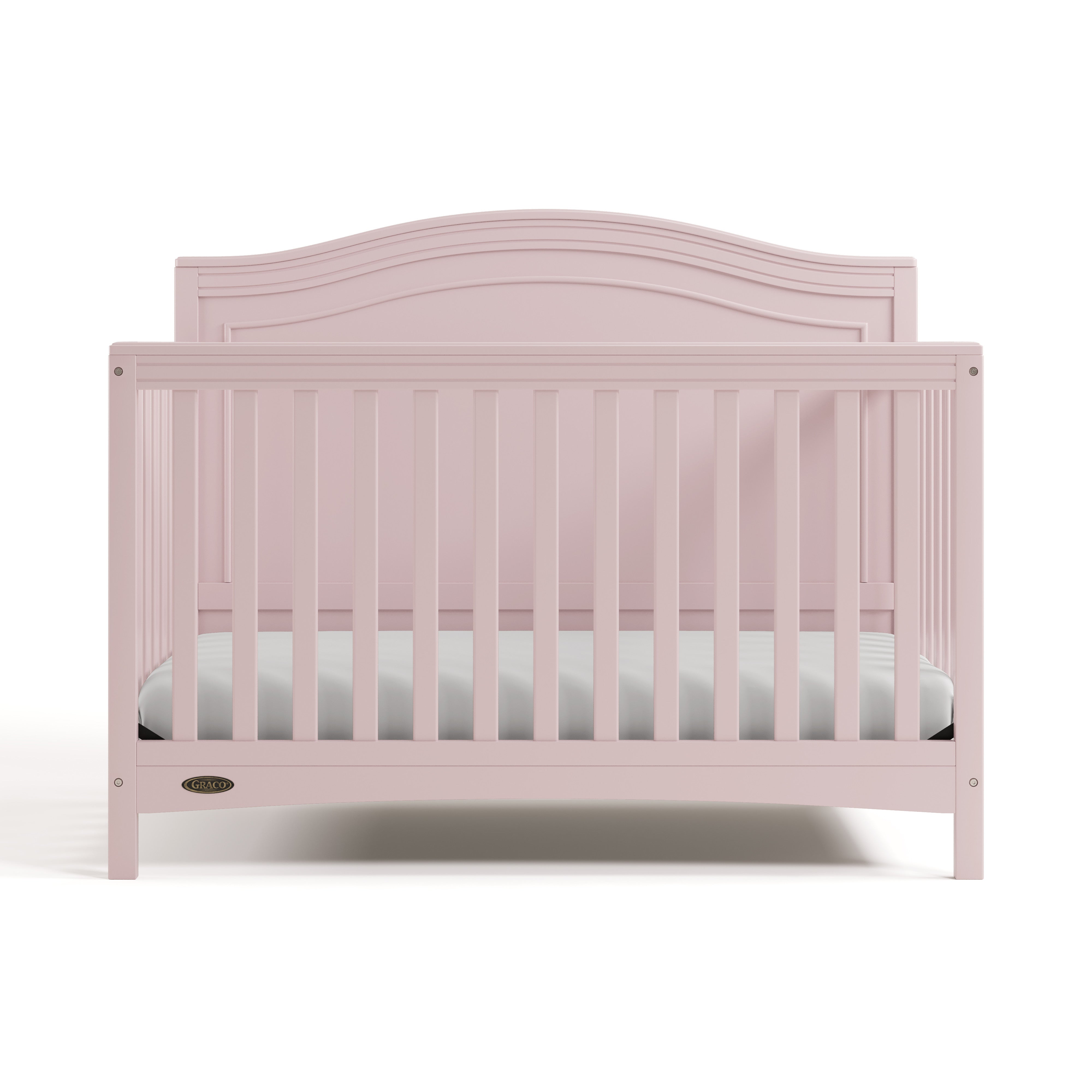 paris blush crib front view