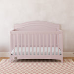 graco paris blush crib in nursery