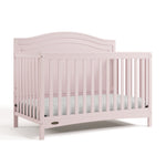 paris blush crib angle view