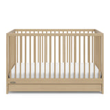 Front view of driftwood crib