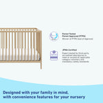 graco teddi driftwood crib certifications callout