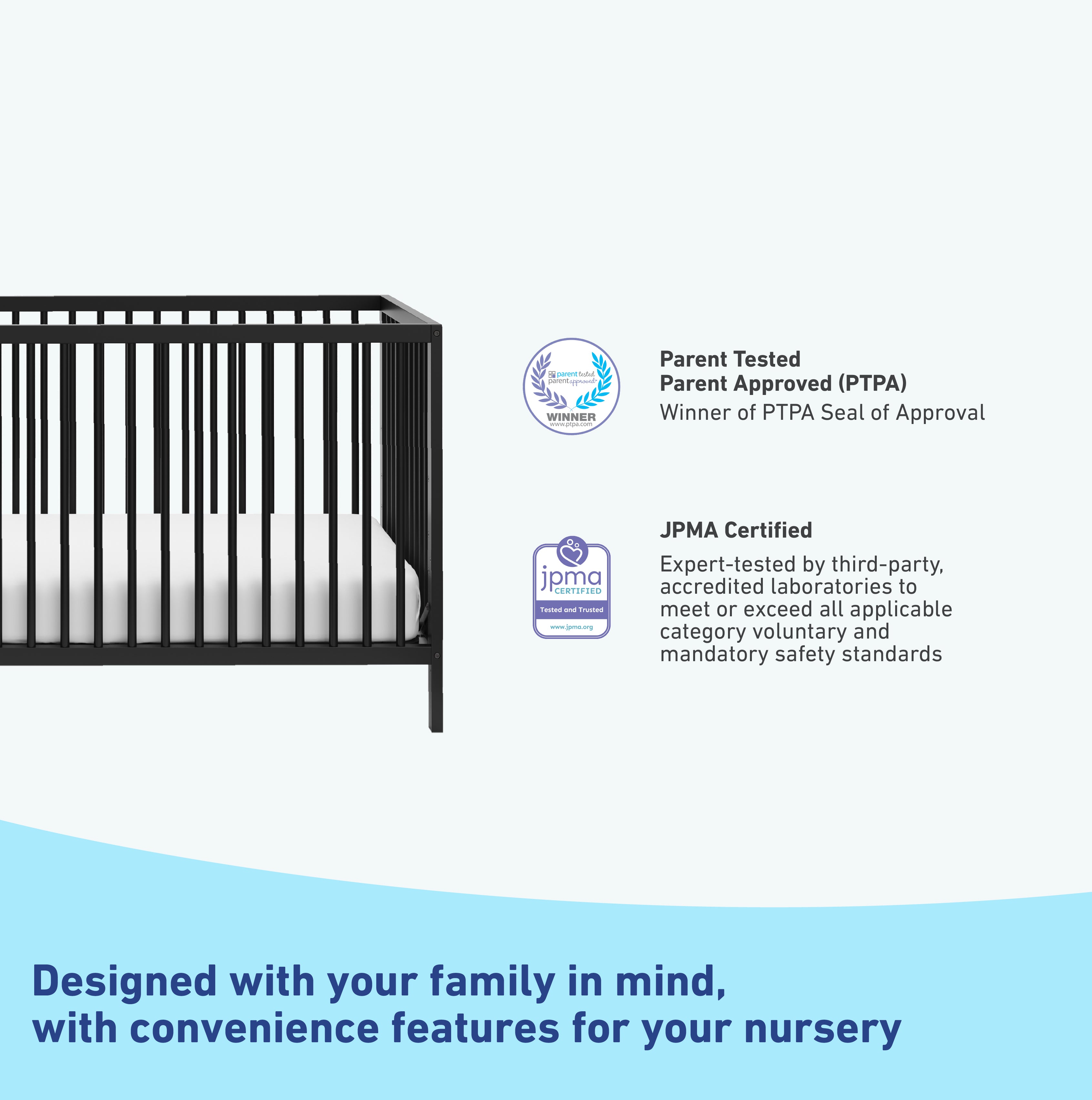 graco teddi black crib certifications callout