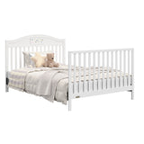 graco story white crib with drawer full-size bed with footboard conversion