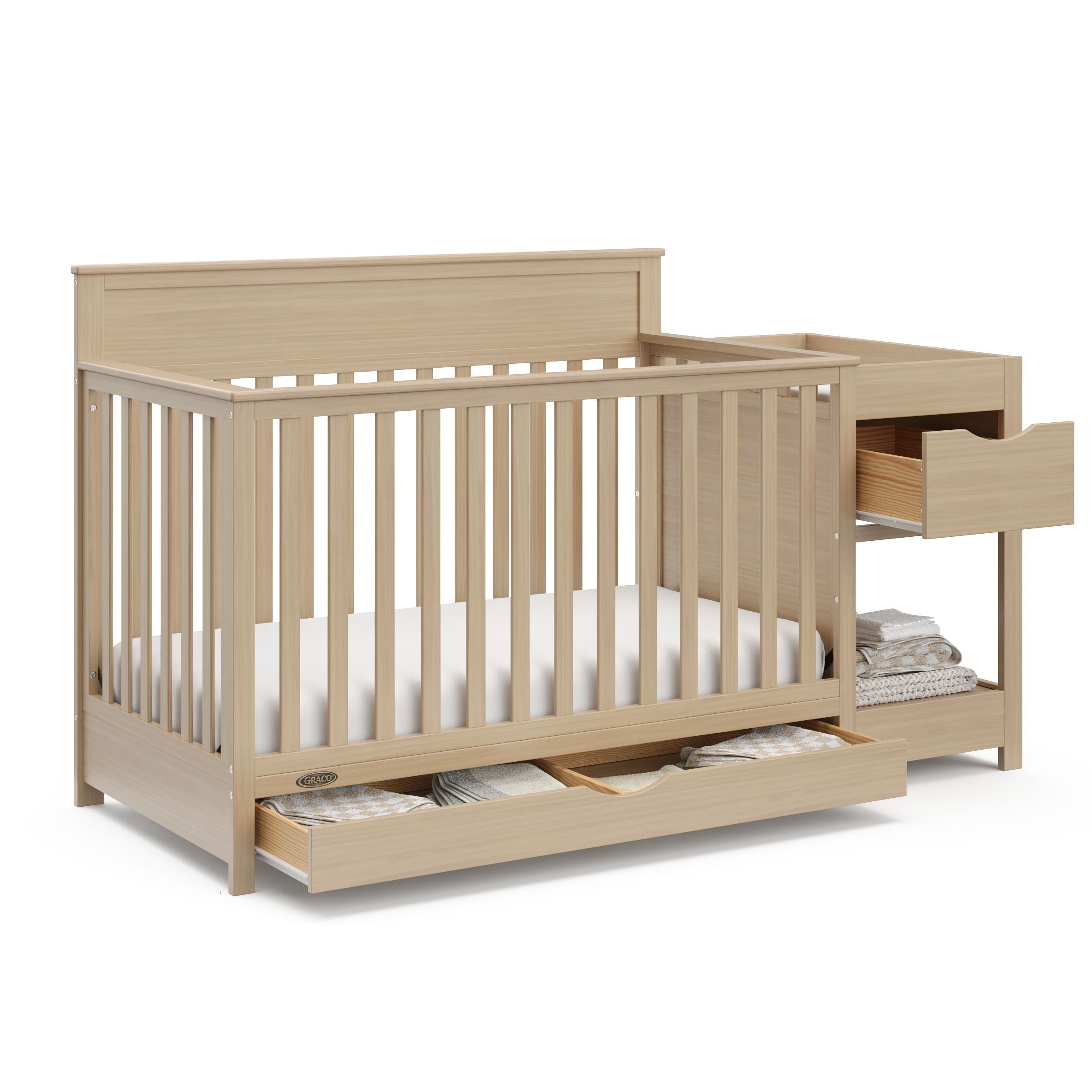 Gracoยฎ Shilohโข 5-in-1 Convertible Crib and Changer Storkcraft