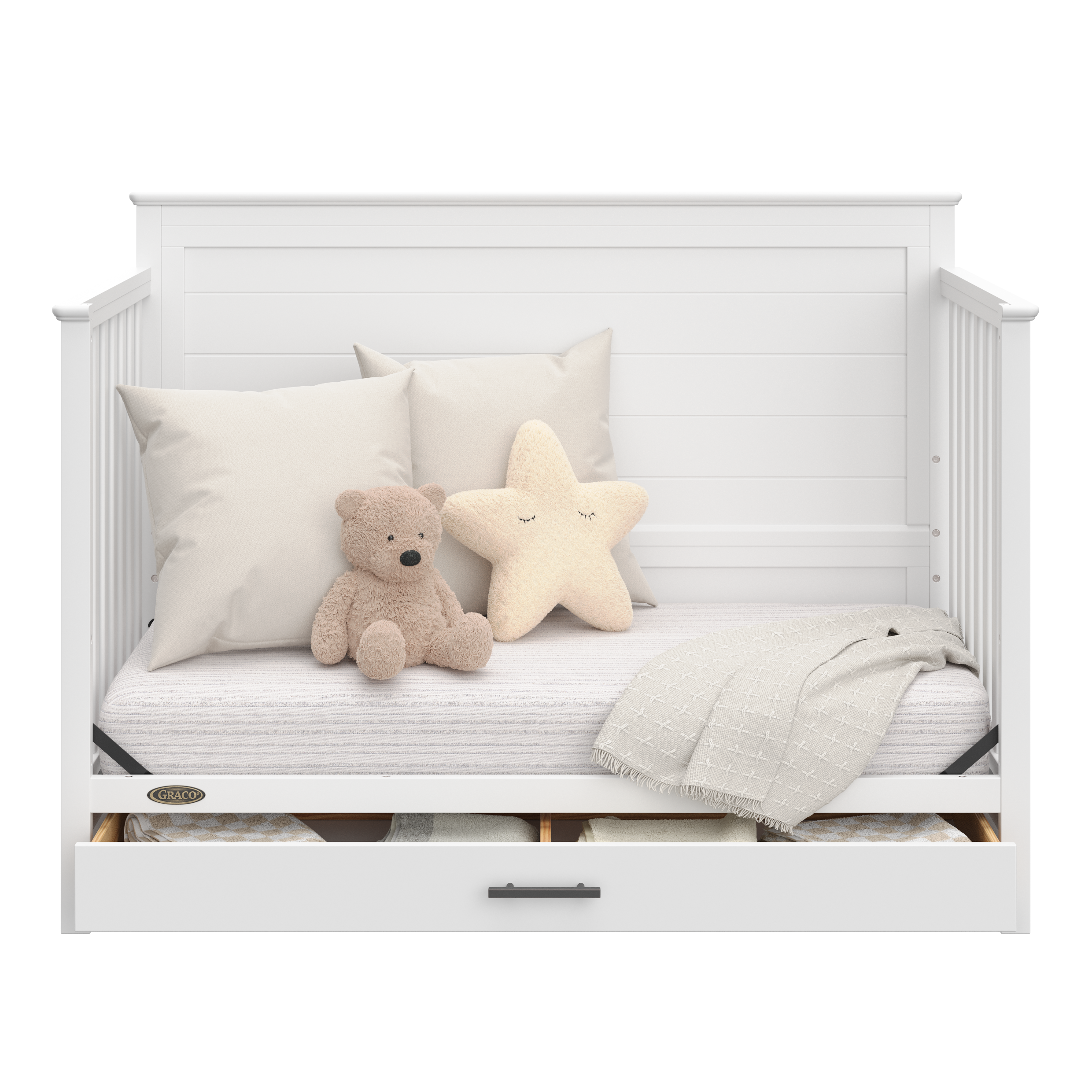 Graco® Tristan™ Convertible Crib With Drawer.