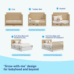 graco tristan driftwood crib with drawer conversions callout