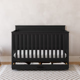 graco tristan black crib with drawer in nursery