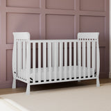 storkcraft maxwell white crib in nursery