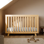 Beckett natural crib in nursery