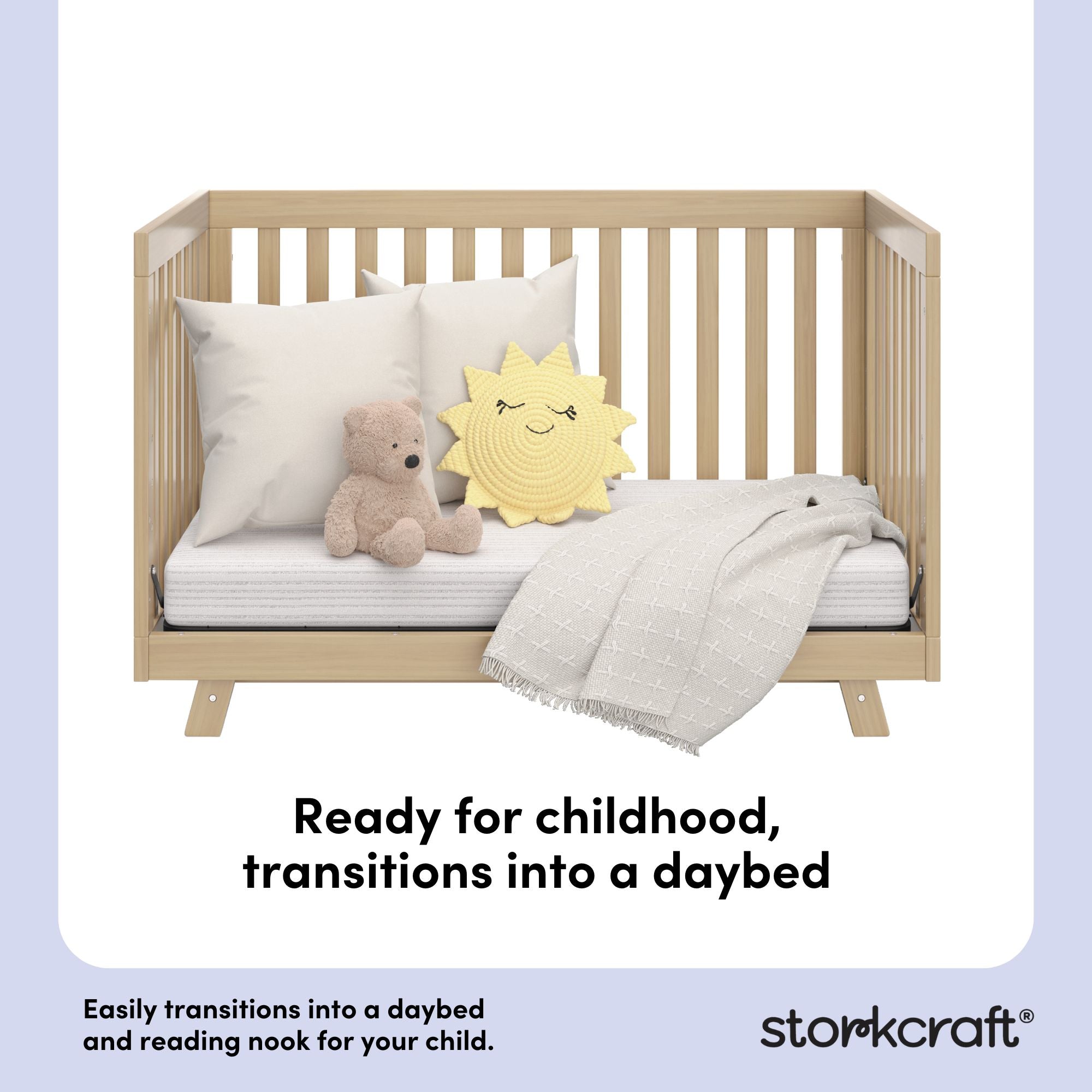 Beckett driftwood crib daybed conversion callout